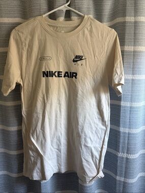 Nike Air Cream T-Shirt with Black Logo